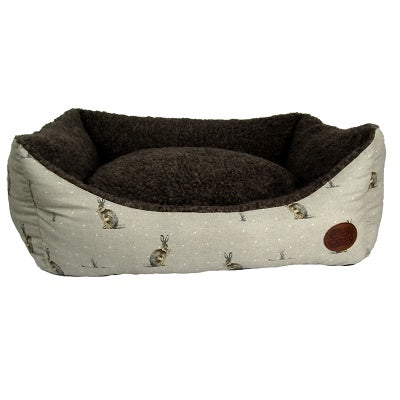 Snug&Cosy Hare Print Rectangle Bed