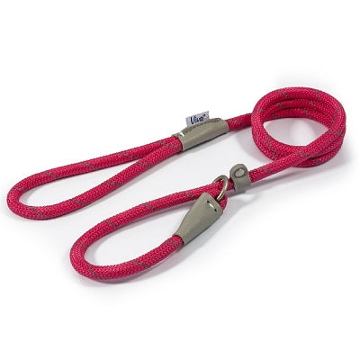 Ancol Viva Rope Refl Slip Lead Pink 1cm