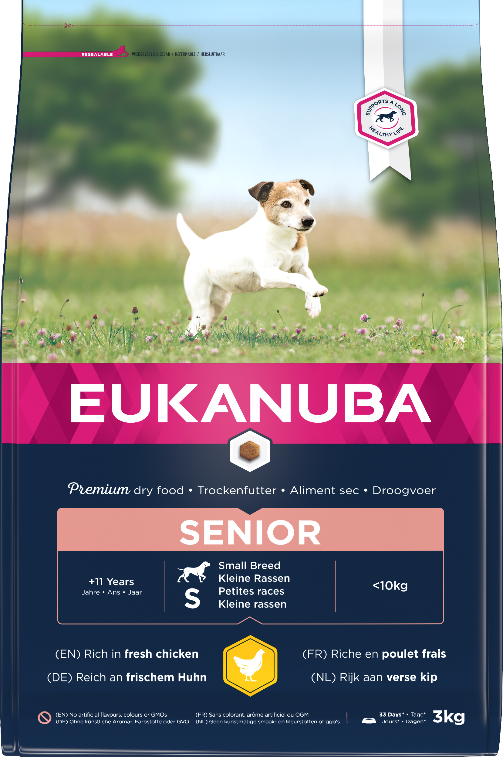 Eukanuba Senior Sml Brd Chicken 3x3kg